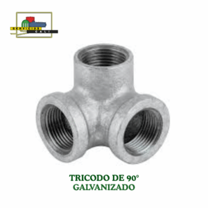Tricodo de 90° Galvanizado.