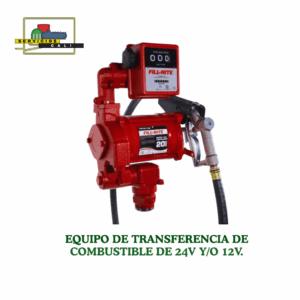 Equipo de Transferencia de Combustible de  12V/ 24V/ 220V con Medidor y Boquilla
