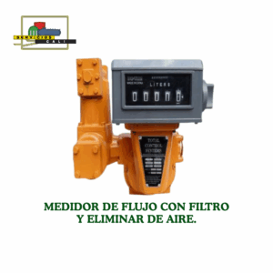 Medidor de Flujo con filtro y eliminador de aire, 38-550 L/Min.