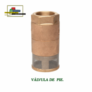 Válvula de pie