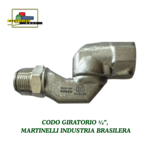Codo Giratorio ¾”,  Martinelli Industria Brasileña